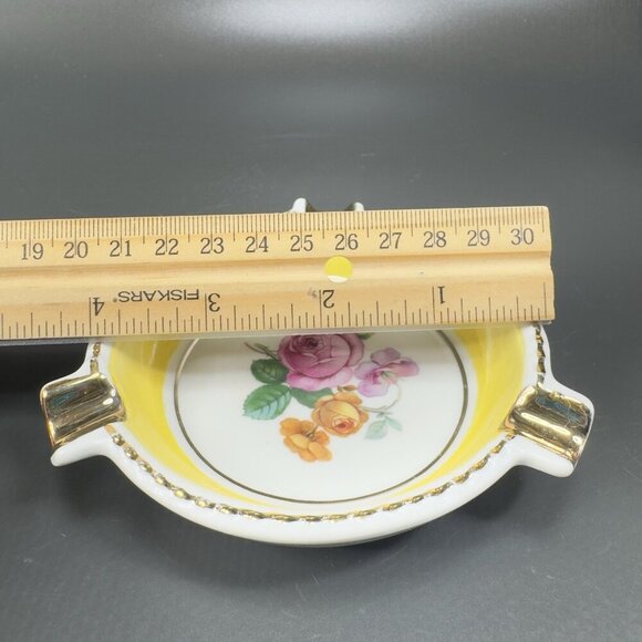Vintage Schumann Arzberg Germany Dish Ashtray With An Antique Floral Design VTG - Picture 4 of 13